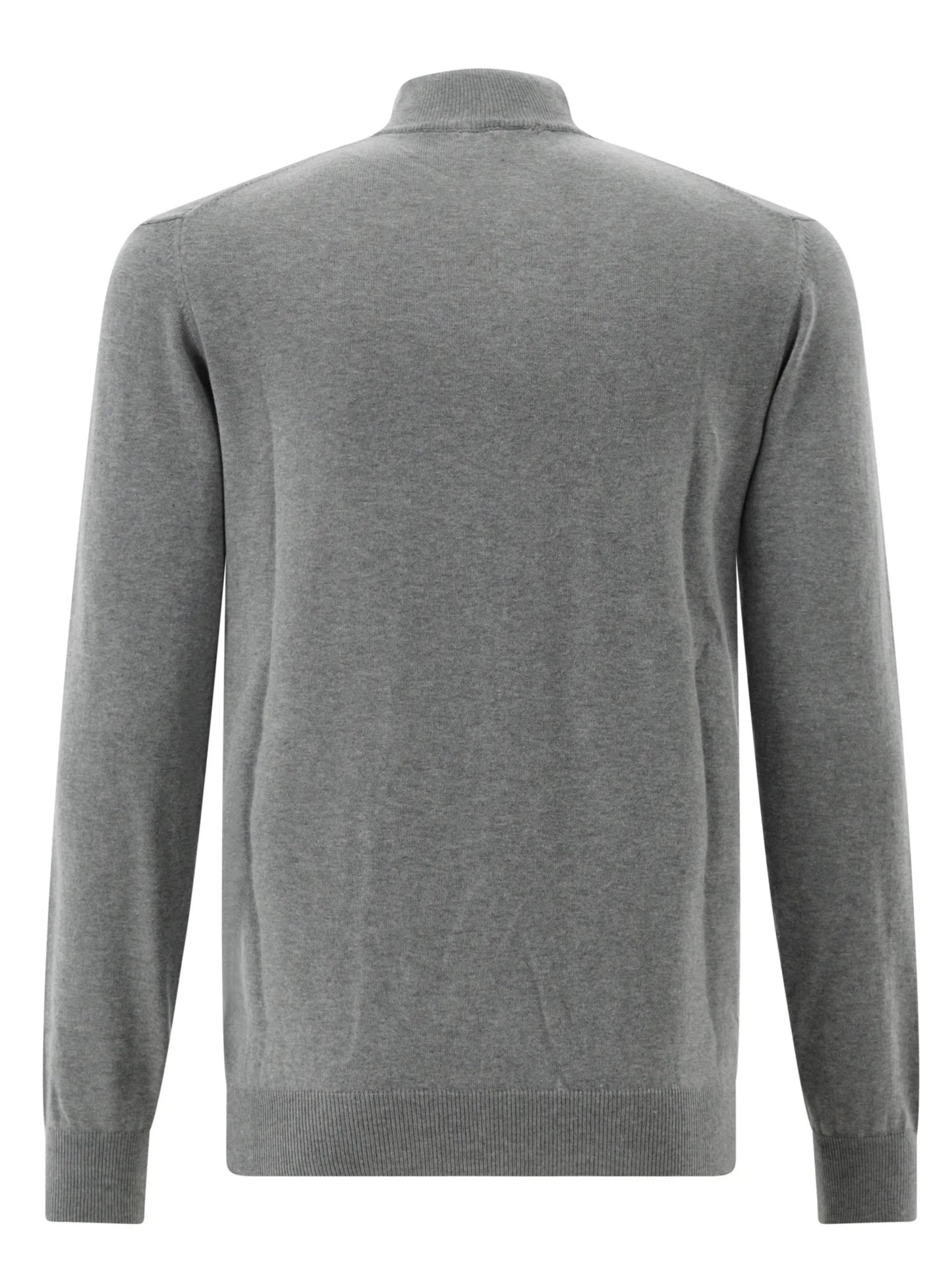 CARL GROSS Roll-Collar Pullover, Light Grey
