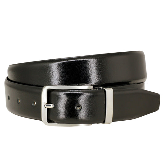 LINDENMANN  Leather Belt, Black