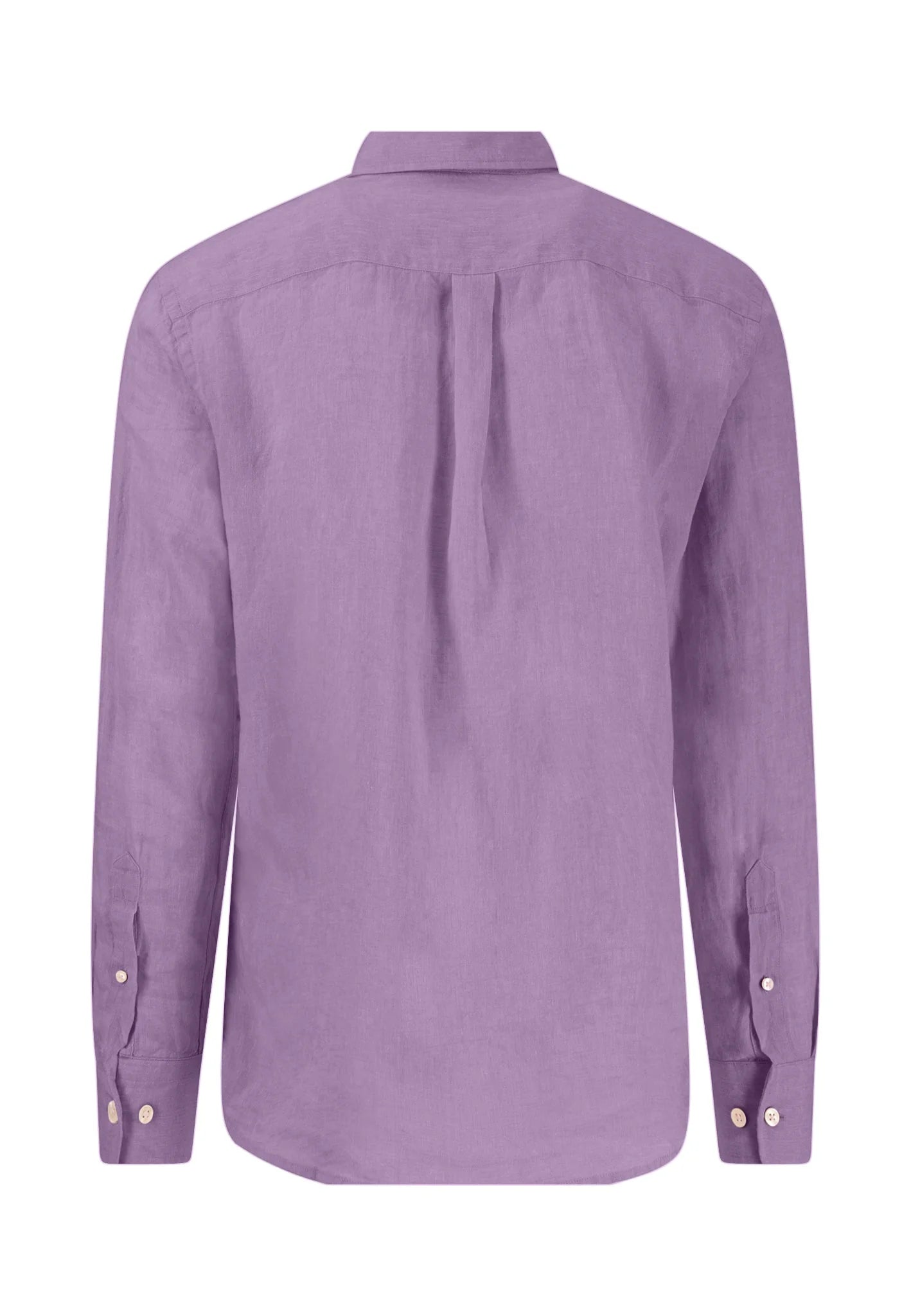 Linen Shirt With Button-Down Collar