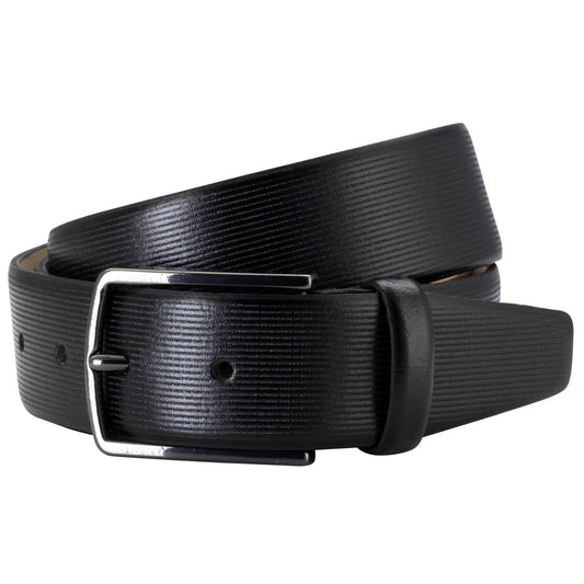 LINDENMANN  Leather Belt, Black