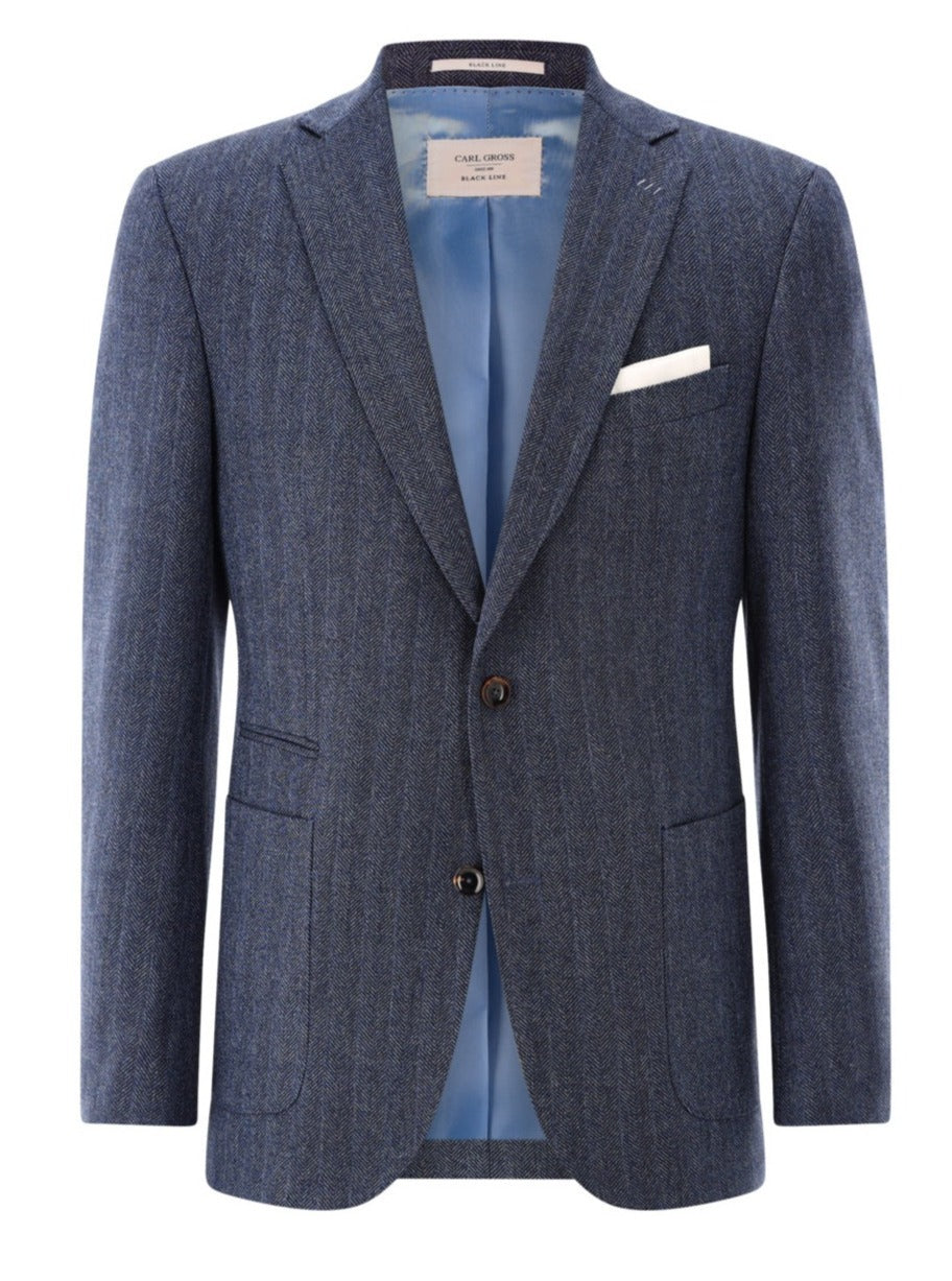 CARL GROSS New Wool Blazer CG Tate Blue