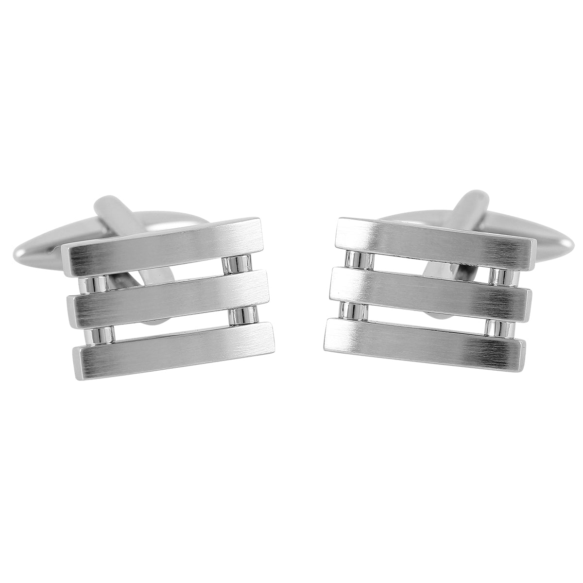 LINDENMANN Cufflinks, Rhodium