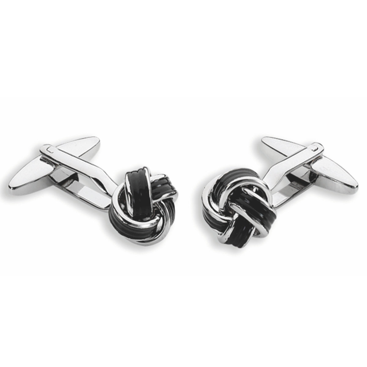 LINDENMANN Cufflinks, Rhodium