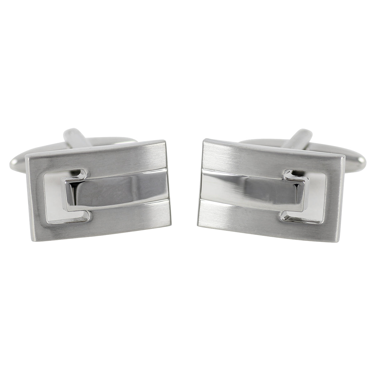 LINDENMANN Cufflinks, Rhodium