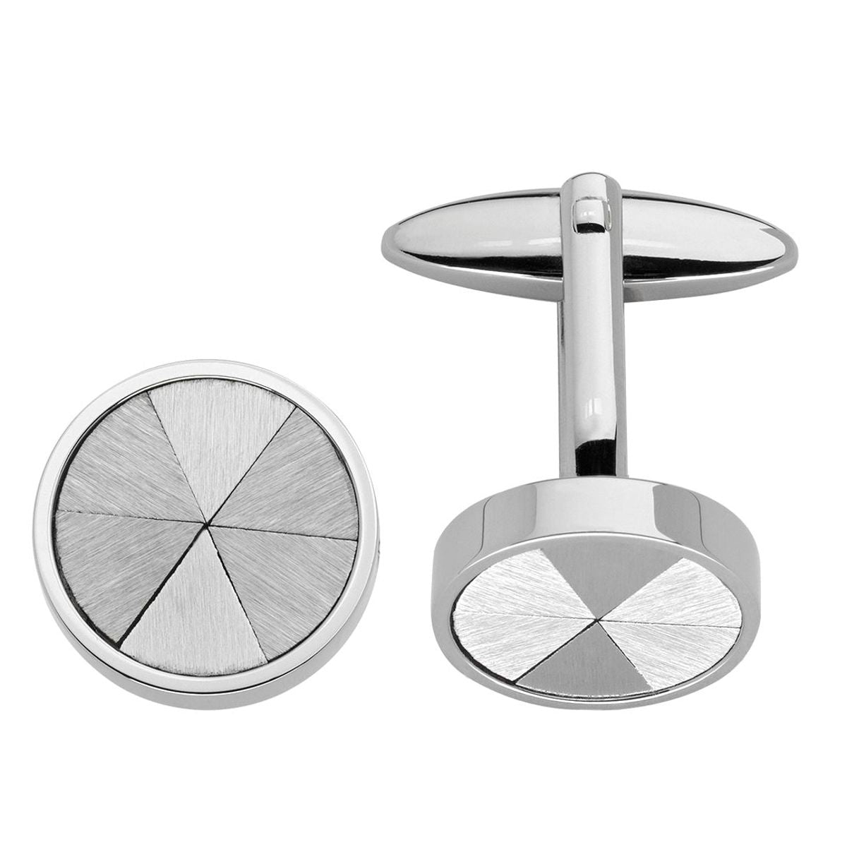 LINDENMANN Cufflinks, Rhodium