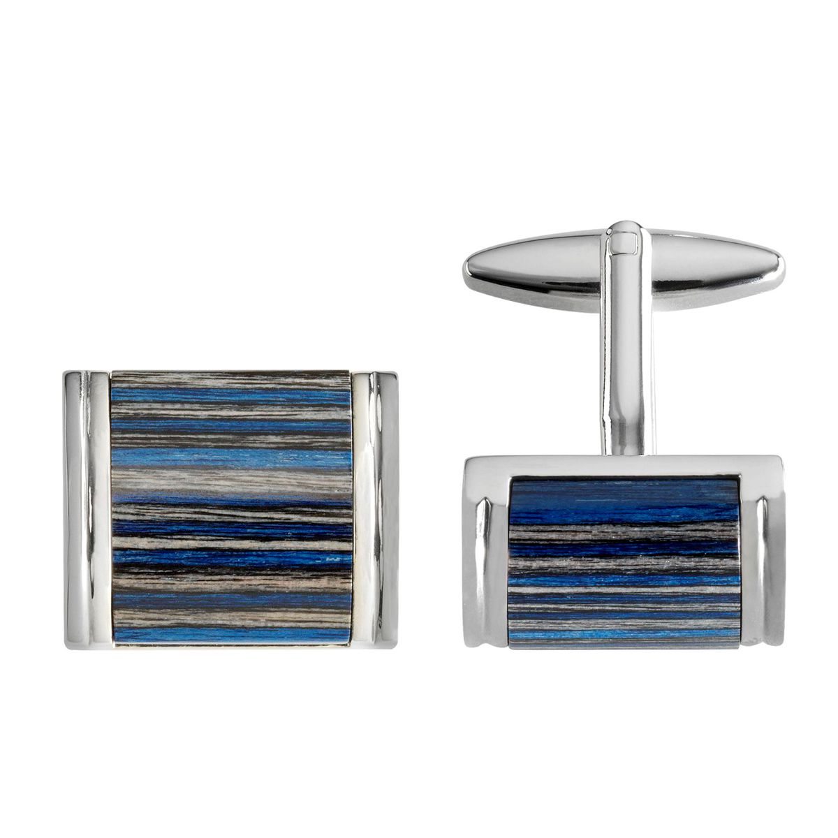 LINDENMANN Cufflinks, Rhodium