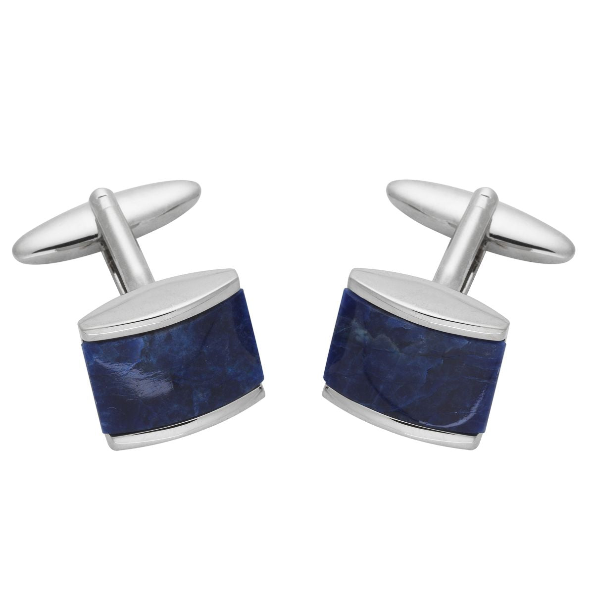 LINDENMANN Cufflinks, Rhodium