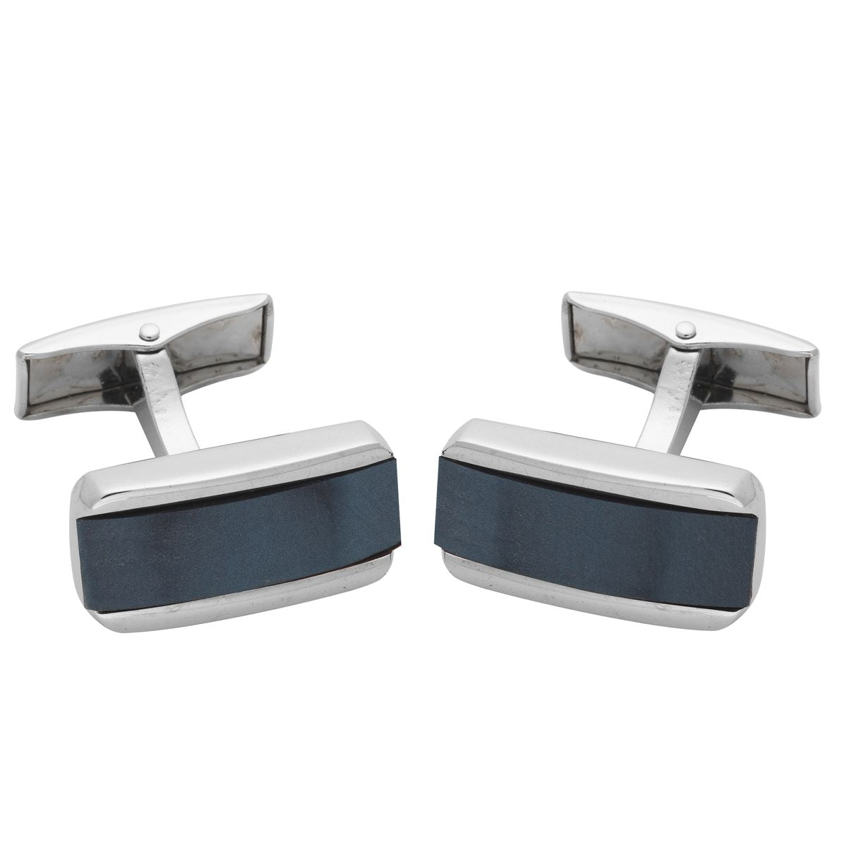 LINDENMANN Cufflinks, Rhodium