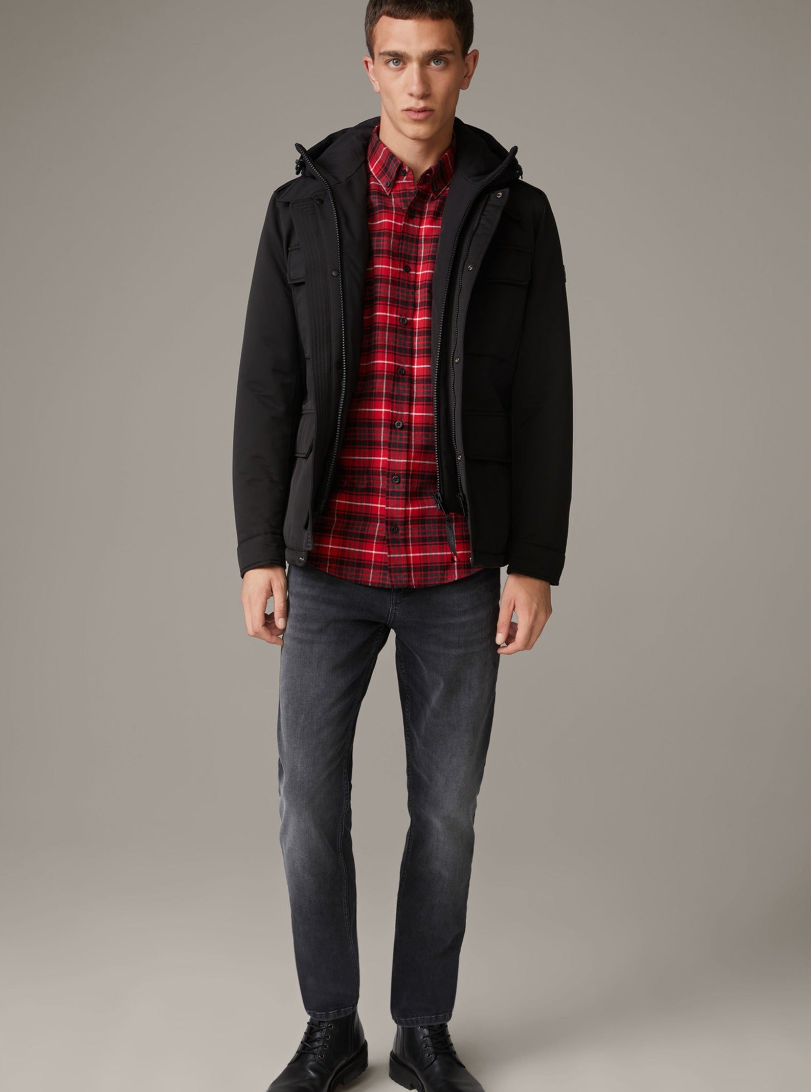 Strellson Flex Cross Jeans Liam Anthracite Color