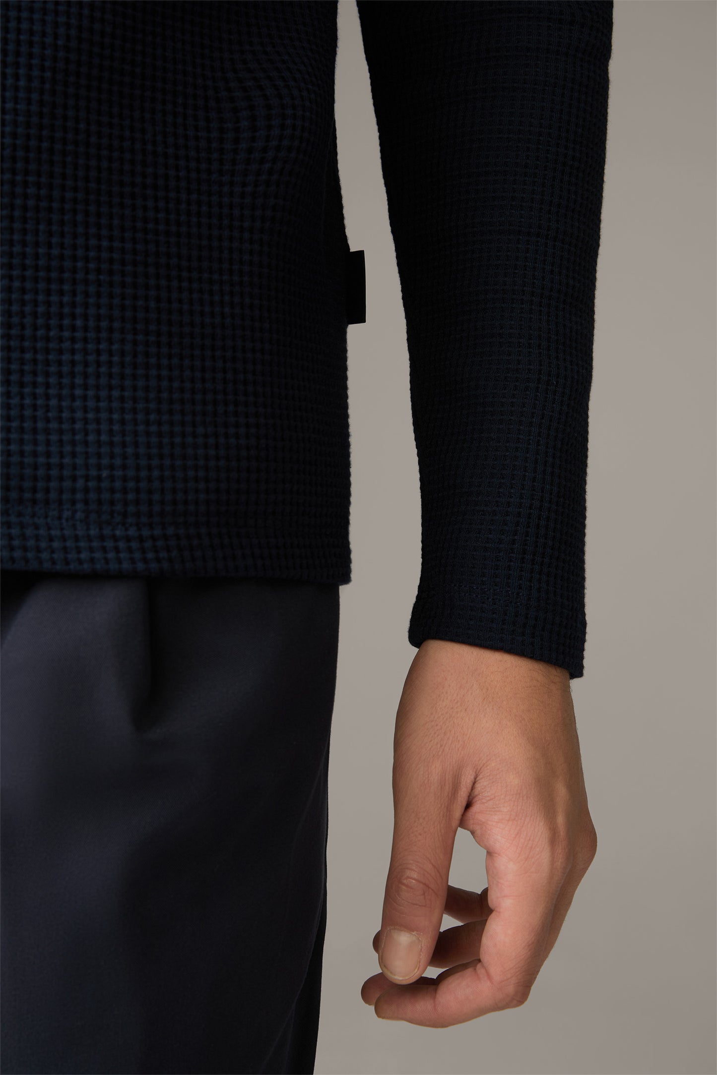 STRELLSON Flex Cross Walt Long-sleeved T-shirt, Navy