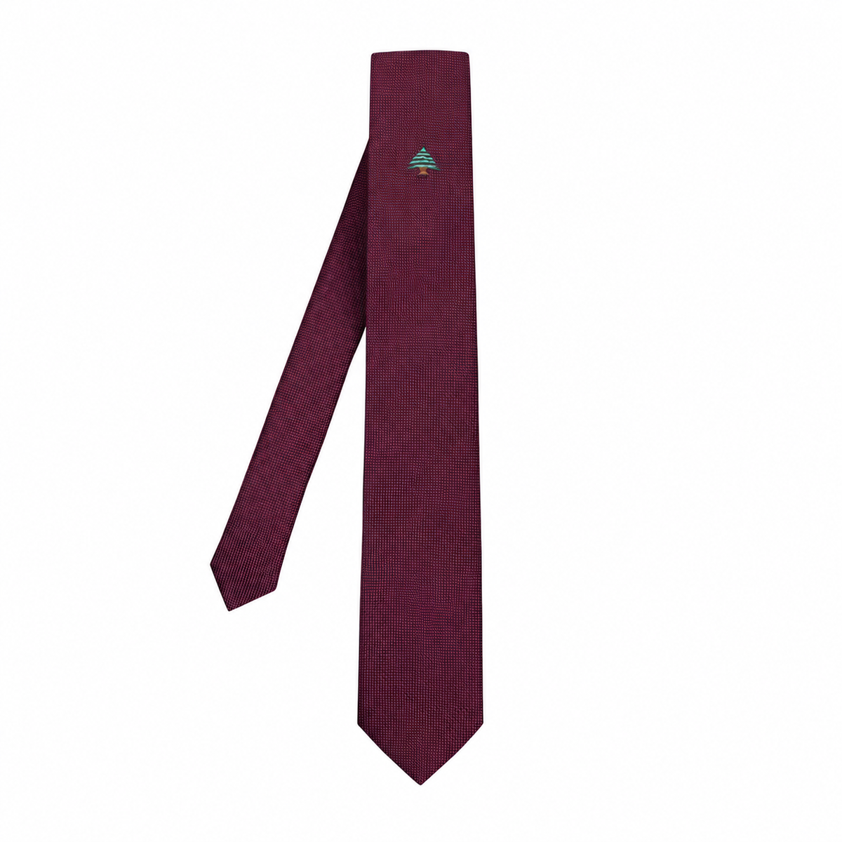 Cedrus Libani Presidential Neck Tie, Burgundy