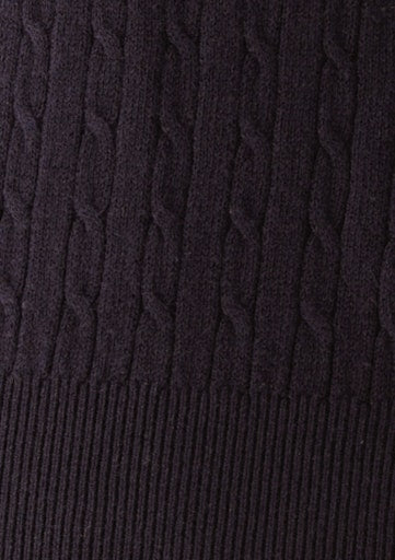 Roll-Collar Pullover, Navy