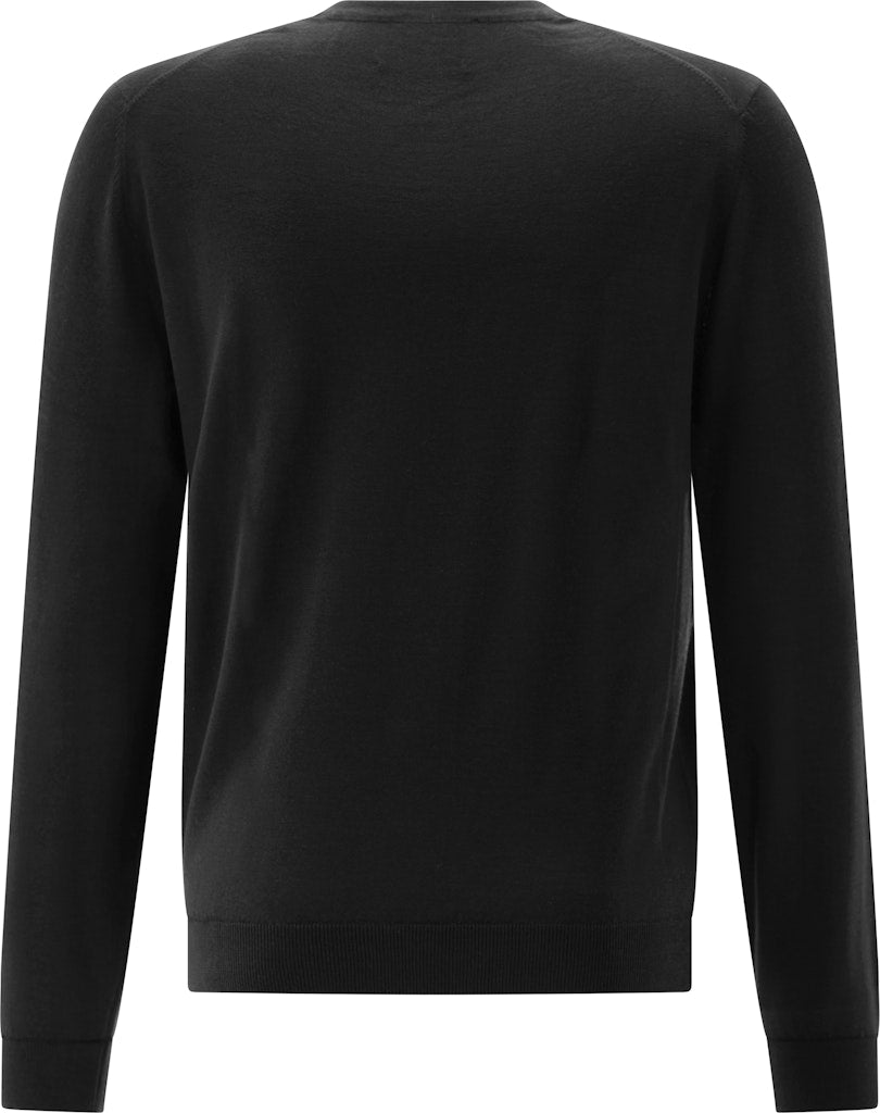 Round Collar Pullover, Black