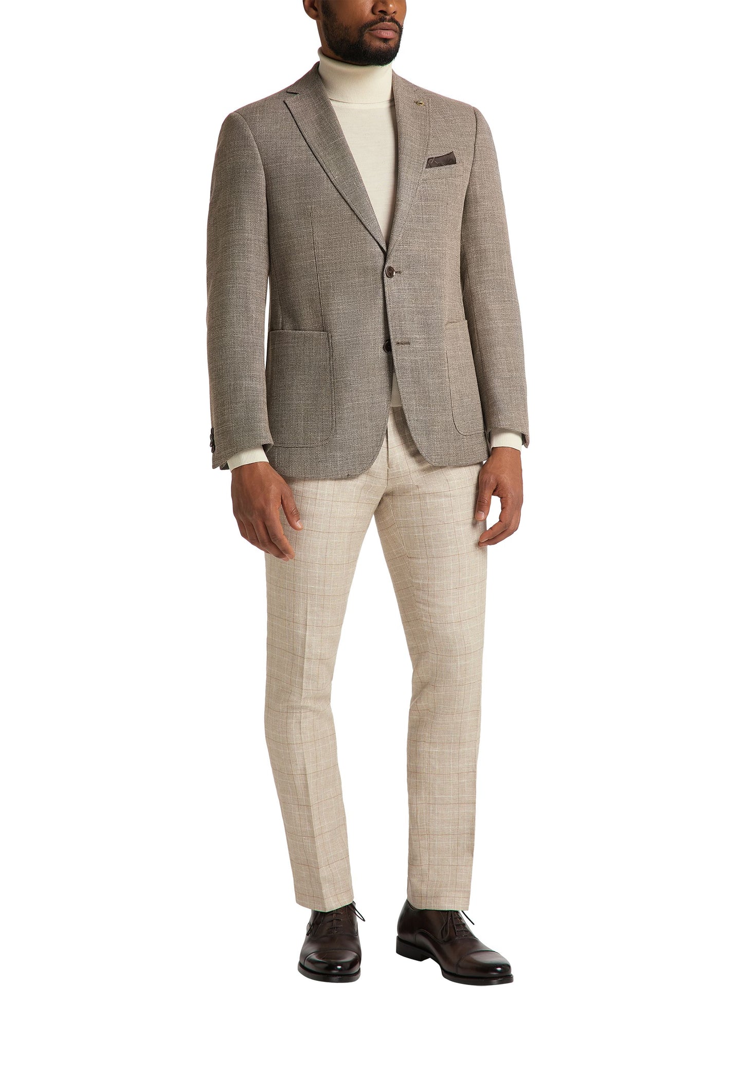 CARL GROSS Concept Green Blazer, Light Brown