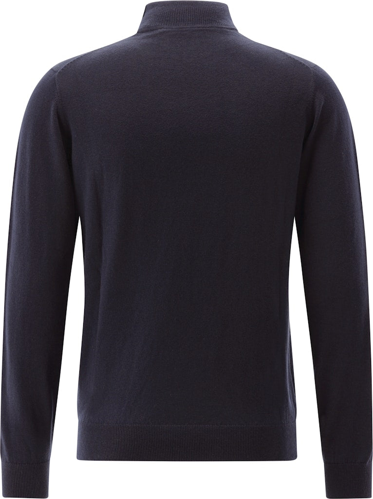 Roll-Collar Pullover, Navy