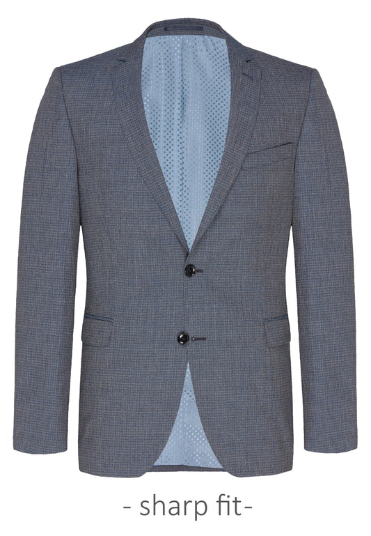 CARL GROSS Formal Suit, Blue grey