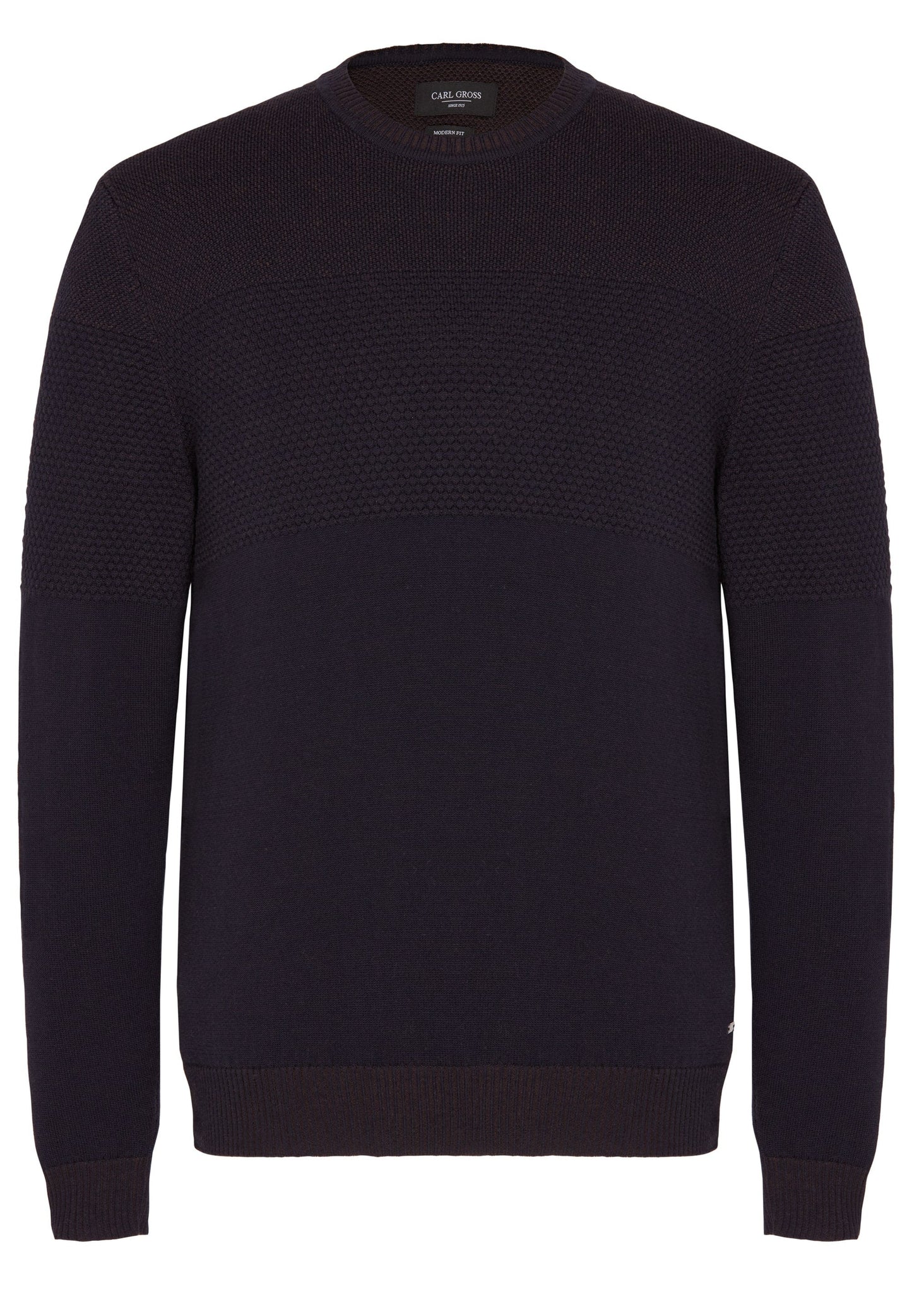 CARL GROSS Knitted Sweater, Navy