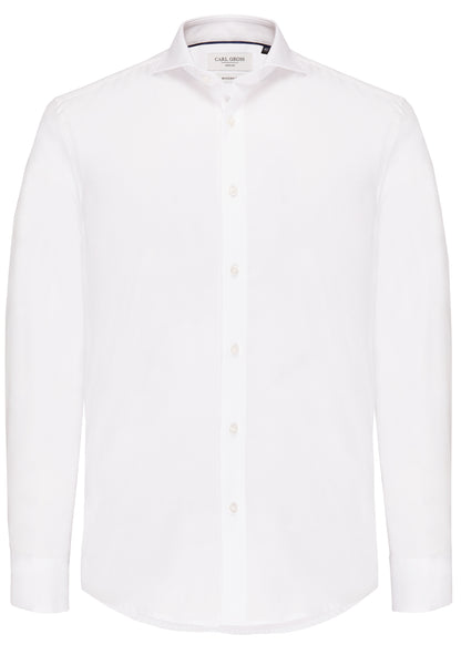 CARL GROSS Cotton Shirt Elvio, White