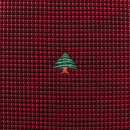 Cedrus Libani Presidential Neck Tie, Burgundy
