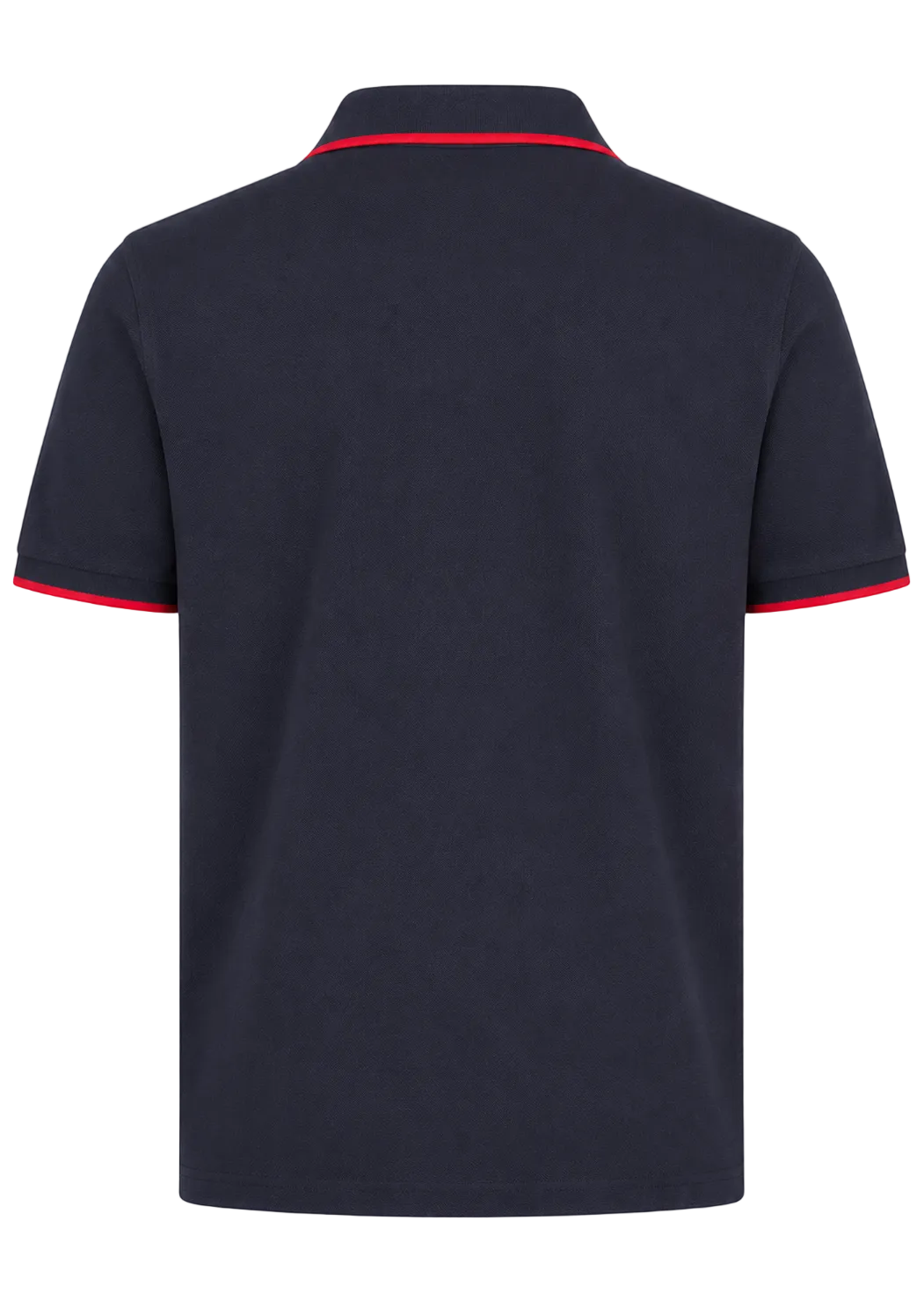 Piqué Polo Shirt, Navy-Red