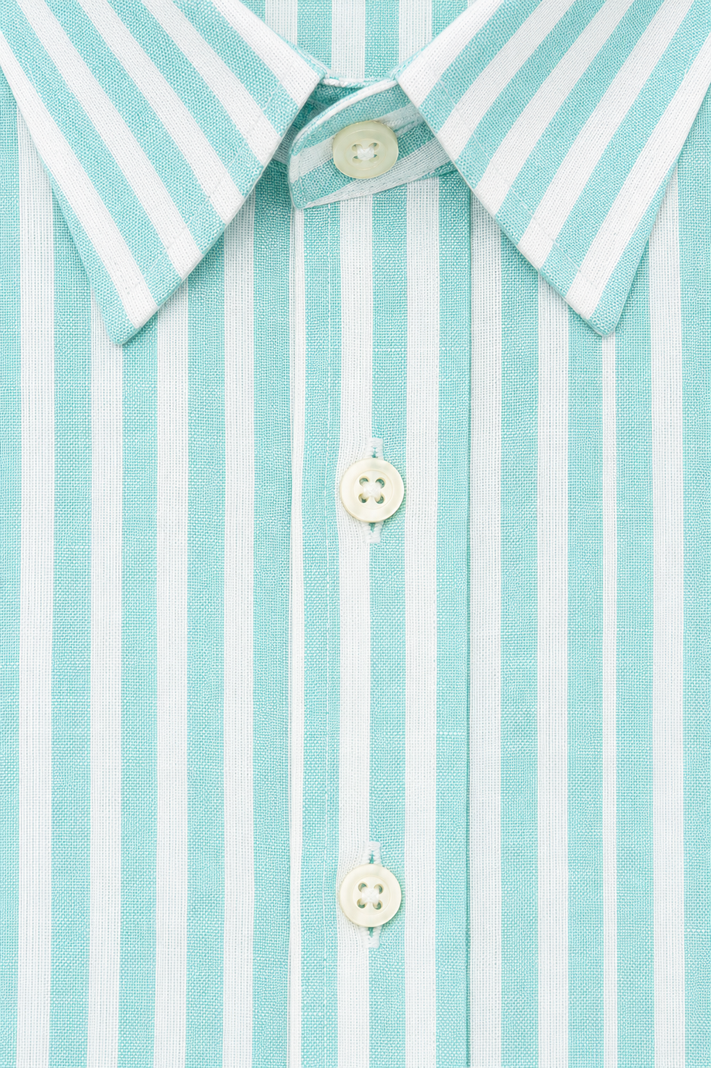 Linen Shirt, Mint Striped