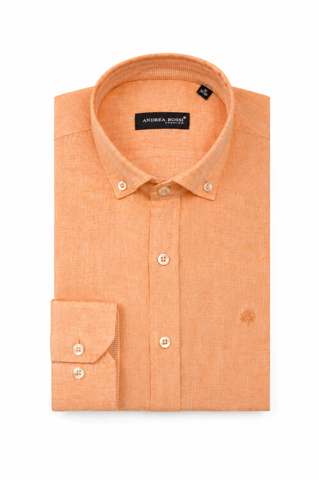 Linen Shirt, Orange