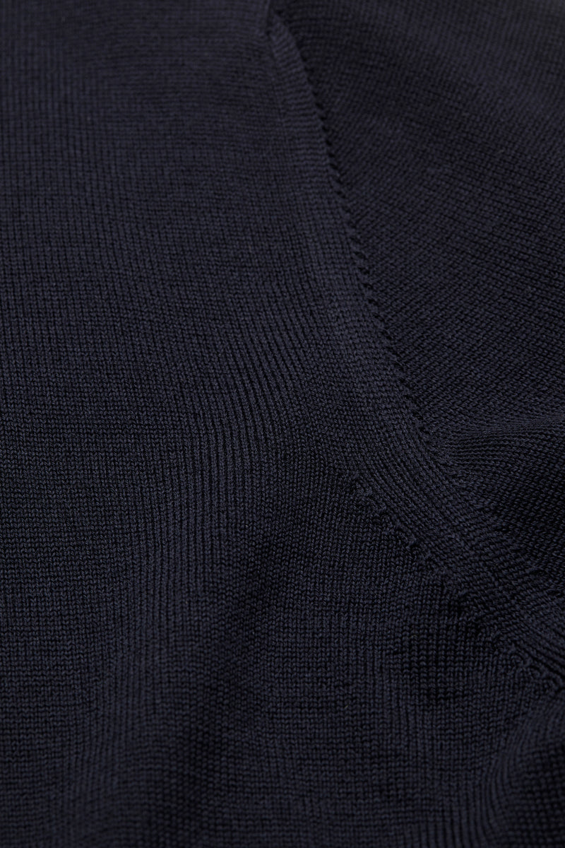 Round Neck Pullover, Navy