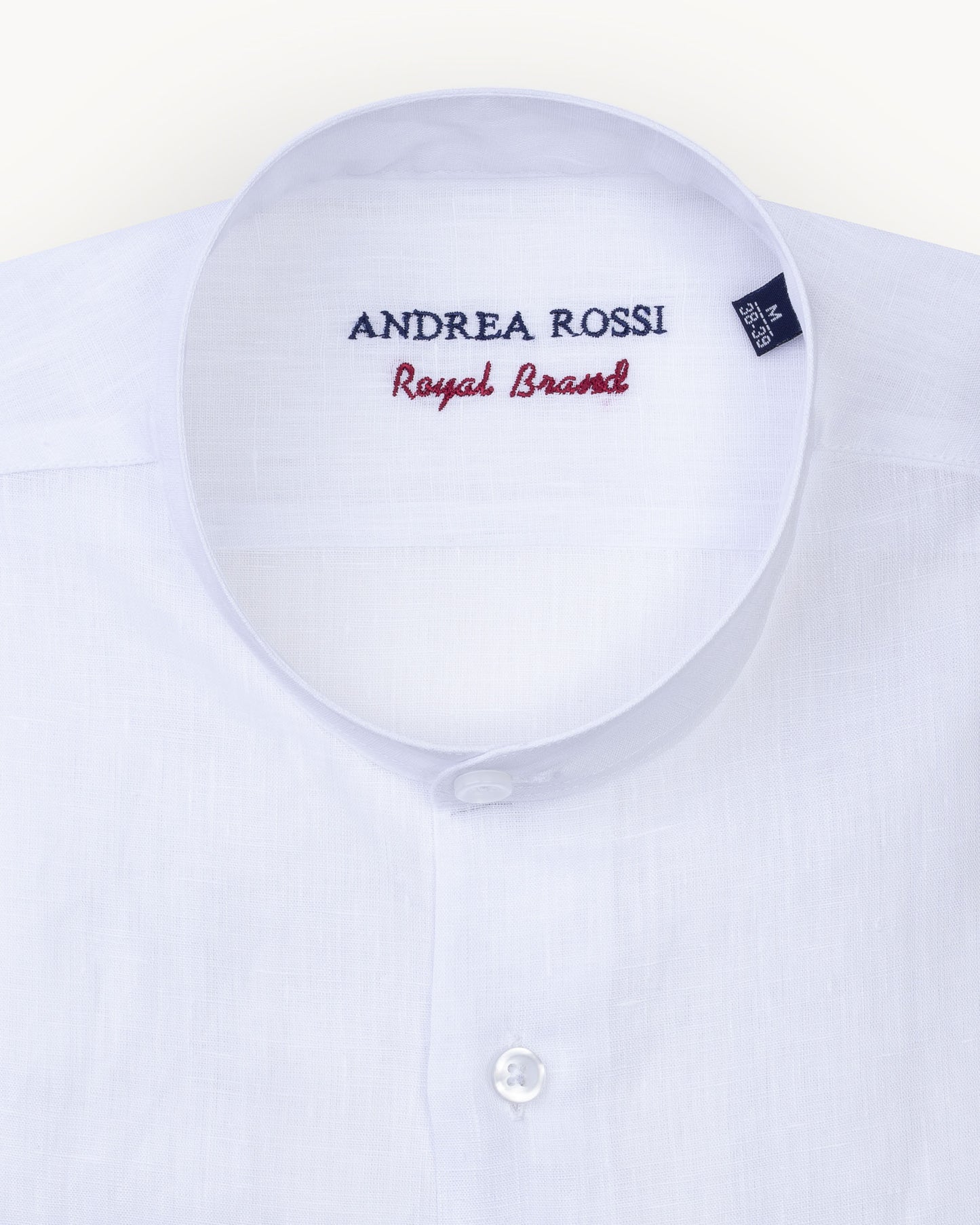 Linen Mao Shirt, White