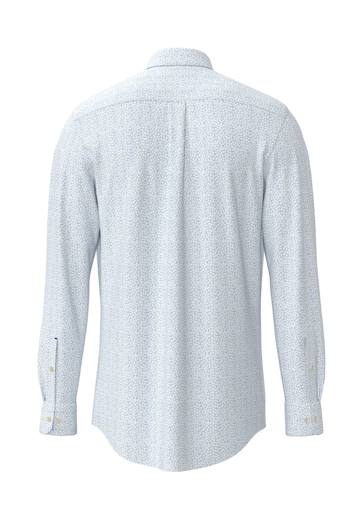 Flower Pattern Cotton Shirt