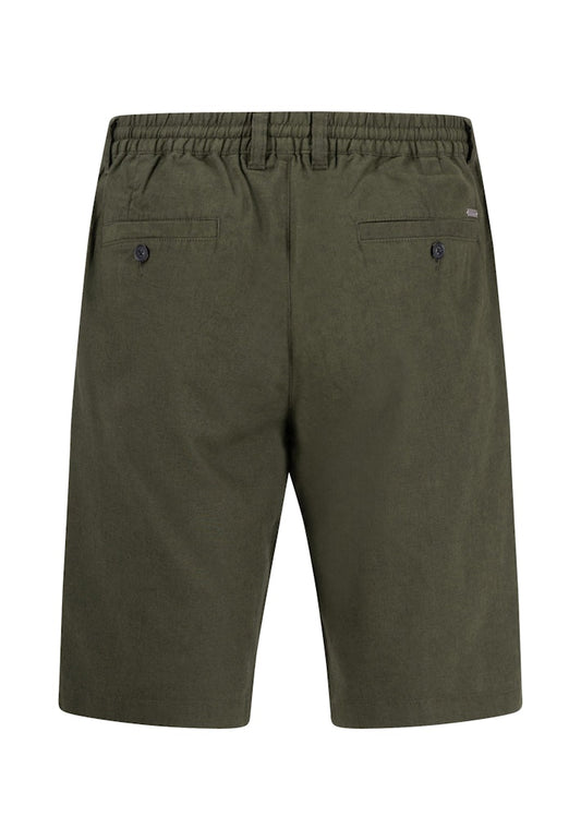 Cotton-Linen Blend Short With Drawstring