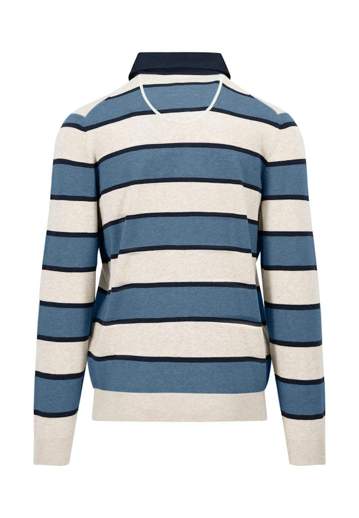 Striped Rugby Polo Shirt