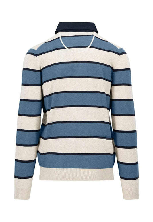 Striped Rugby Polo Shirt