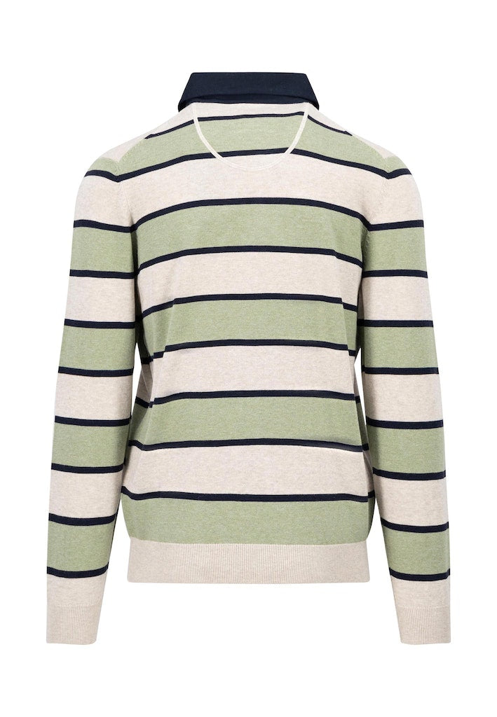 Striped Rugby Polo Shirt