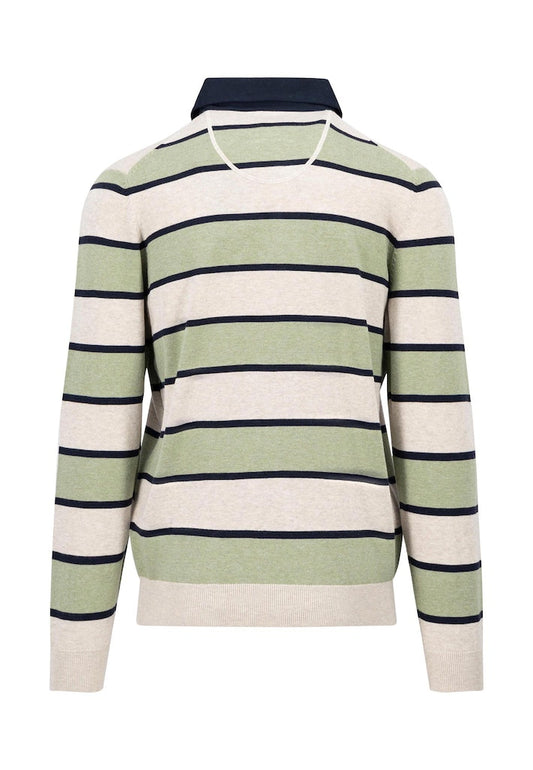 Striped Rugby Polo Shirt