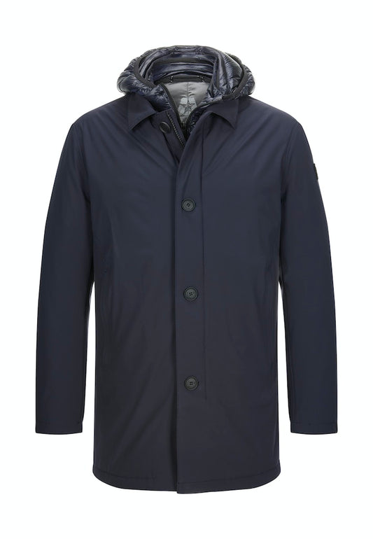 Moreno Jacket microfiber water-repellent, Navy