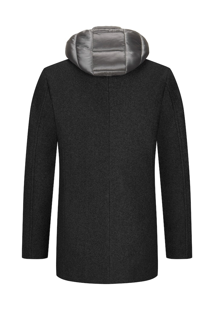 MILESTONE Jacket Barco, Wool padded, Black
