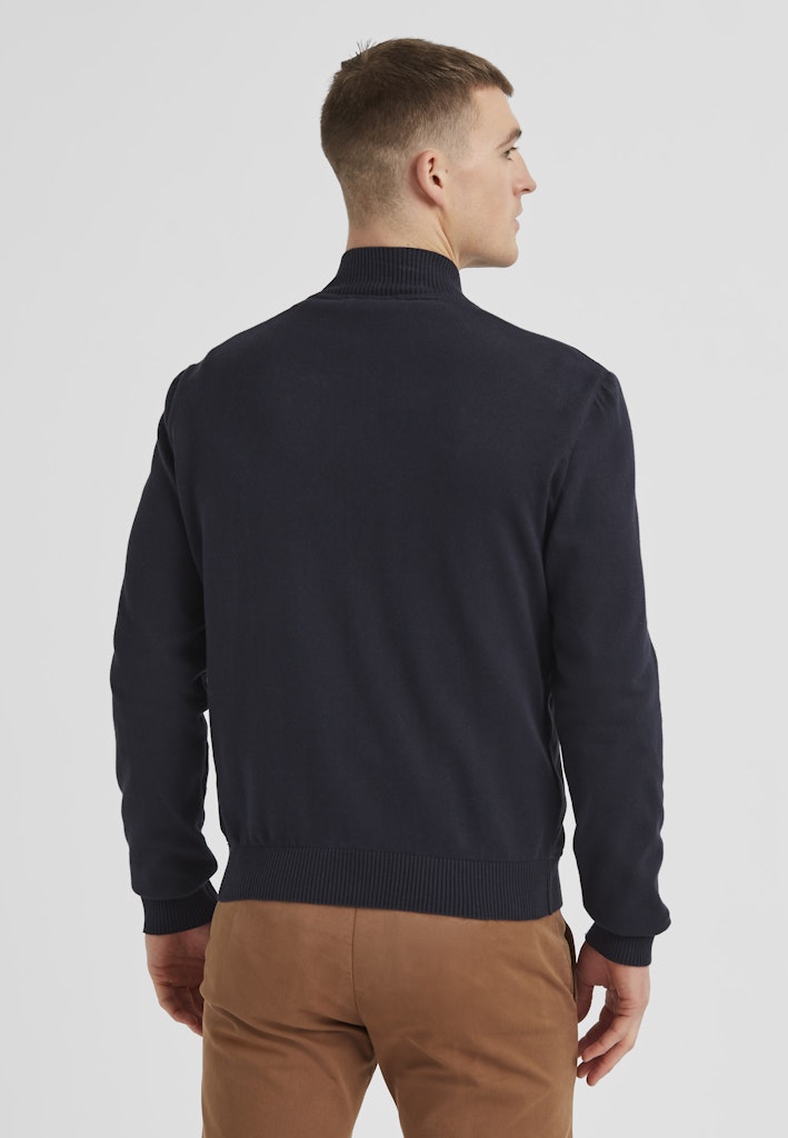 Tristan Goatskin Suede Blouson, Navy