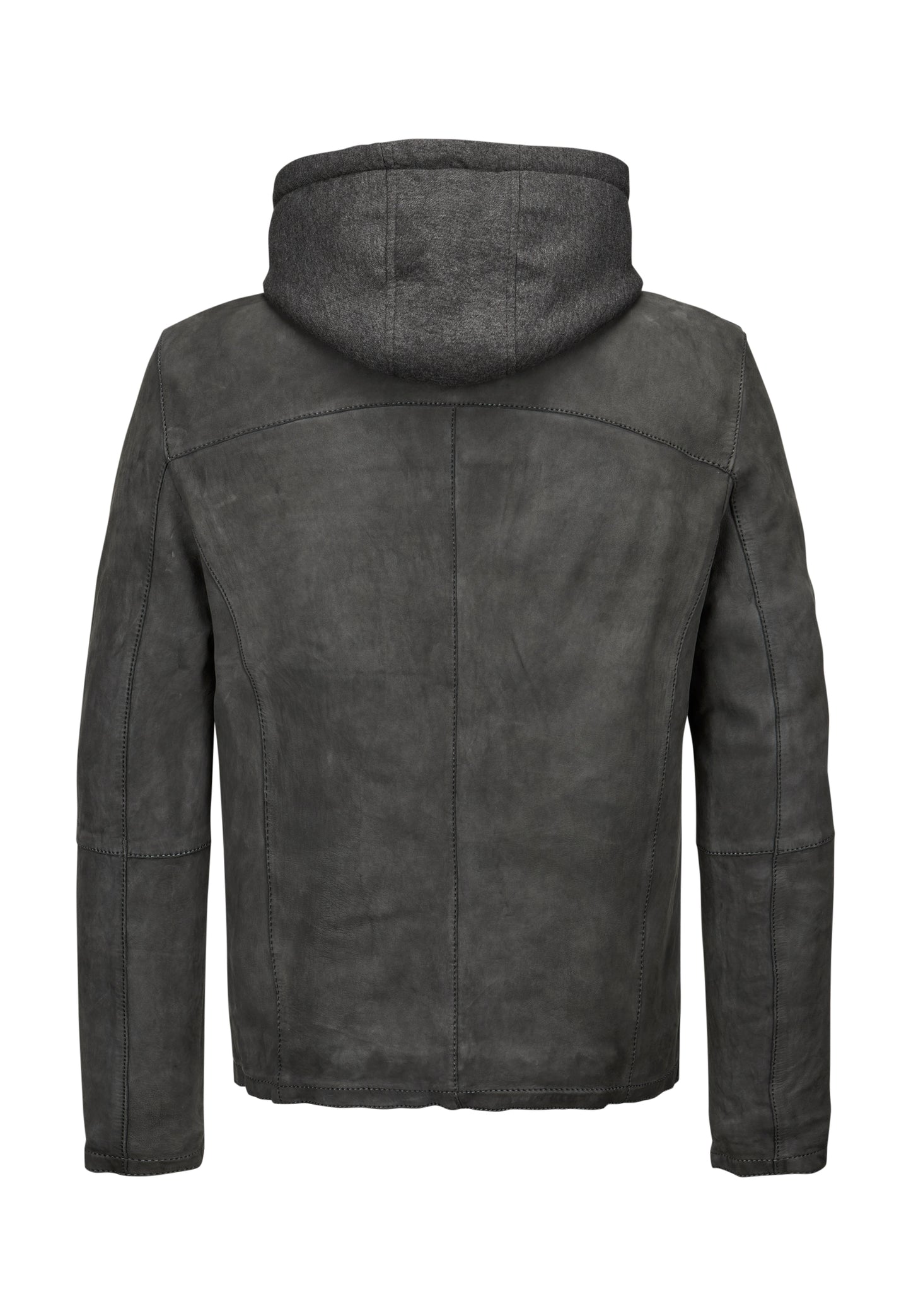 Renaldo Leather Jacket, Sheepskin, Dark Grey