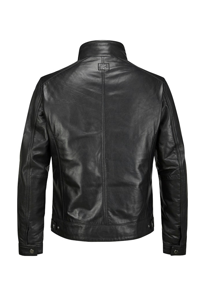Leather jacket MSBarney, Padded Lamb Nappa, Black