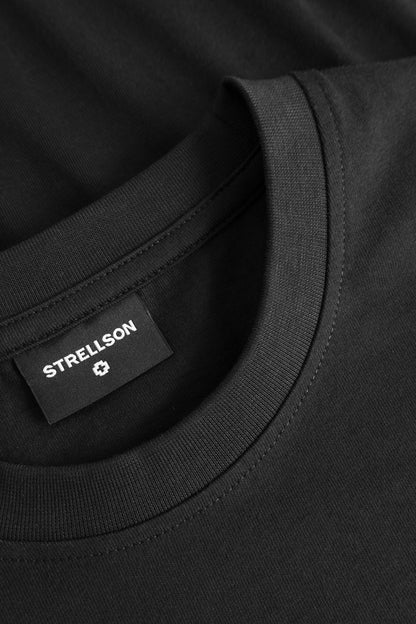 STRELLSON T-Shirt In Organic Cotton Tore, Black