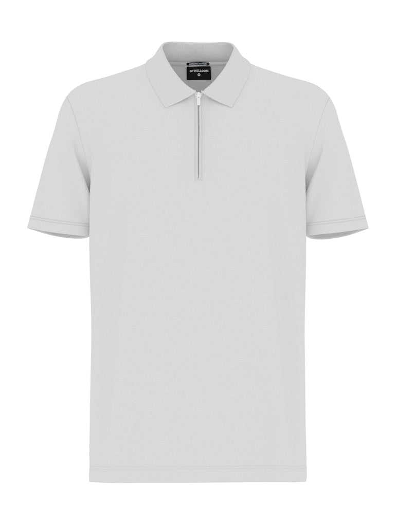 Clark PZ Polo Shirt, White – F.Saarti
