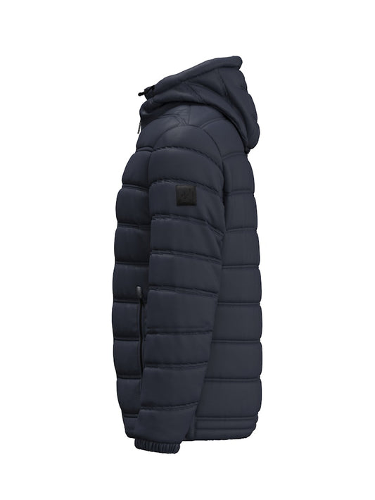Modica Fused Quilted Jacket In Dark Blue