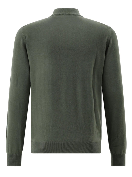 Roll-Collar Pullover, Dark Green
