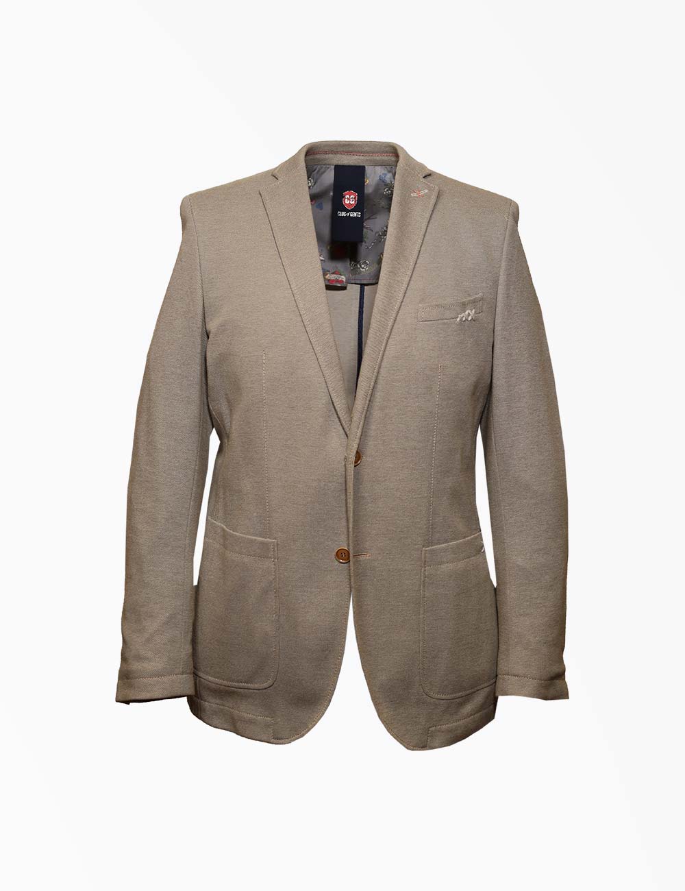 Club of Gents Casual Beige Blazer