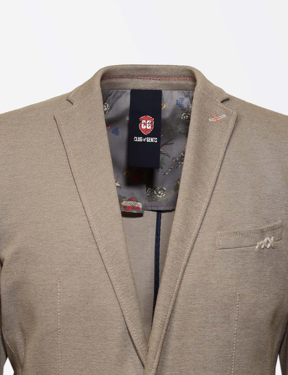 Club of Gents Casual Beige Blazer