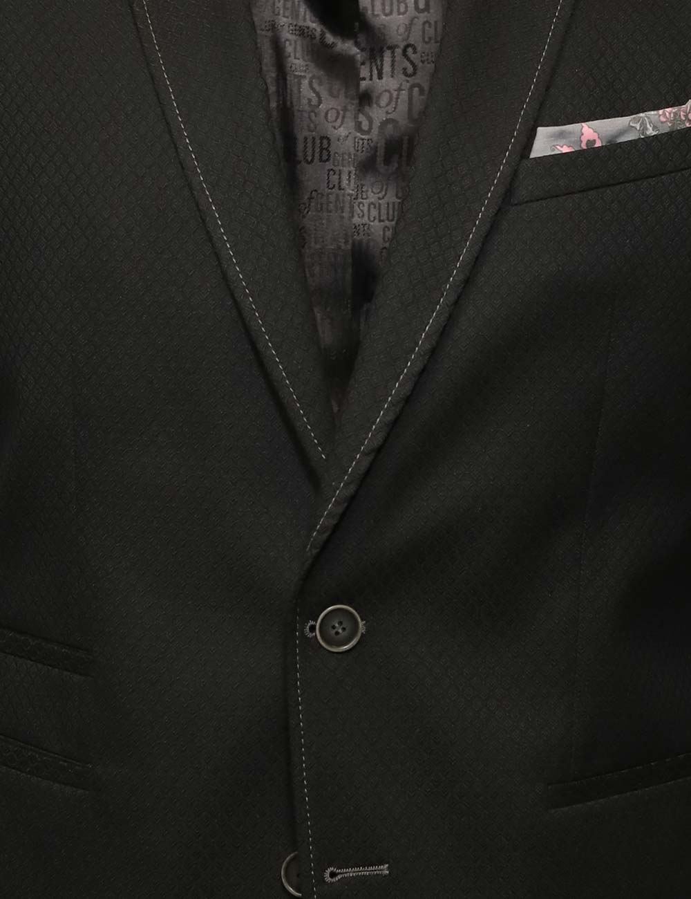Club of Gents Casual Black Blazer
