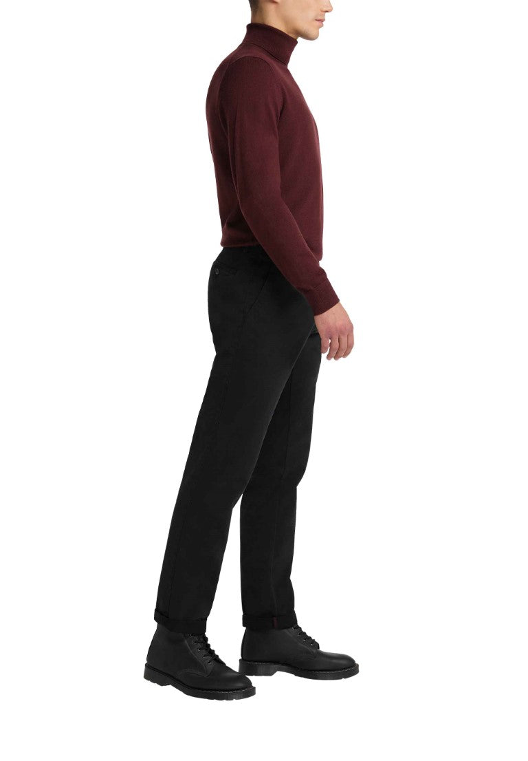Roll-Collar Pullover, Burgundy