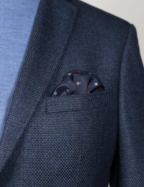 CARL GROSS New Wool Blazer, Blue