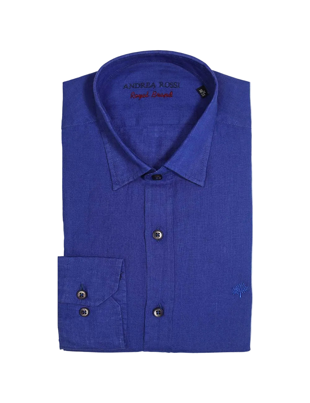 Abdrea Rossi Gitane / Blue colored linen shirt