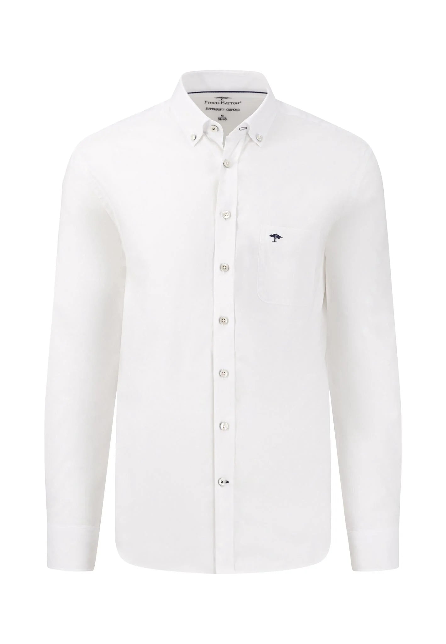 FYNCH-HATTON Oxford Made Of Soft Cotton, White